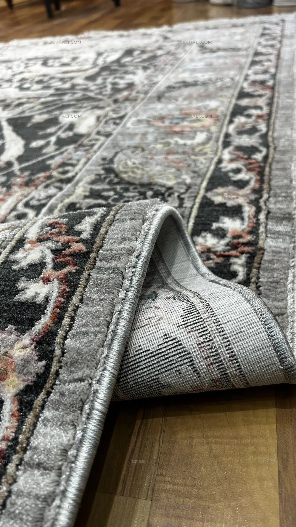 Zev Halı Nostalji Siyah Vintage Etnik Salon Halısı No:3 | Vintage Halılar | Zev Halı