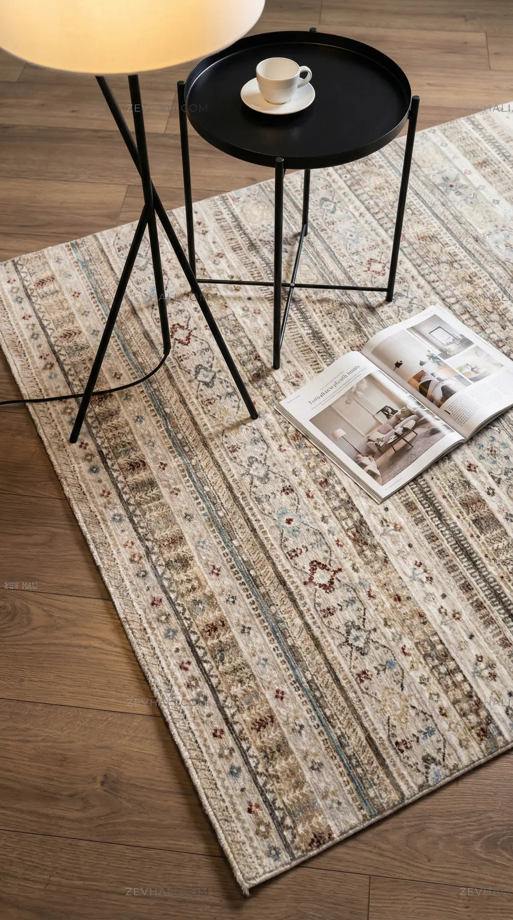 Zev Halı Nostalji Multi Vintage Etnik Dokuma Salon Halısı No:8 | Vintage Halılar | Zev Halı
