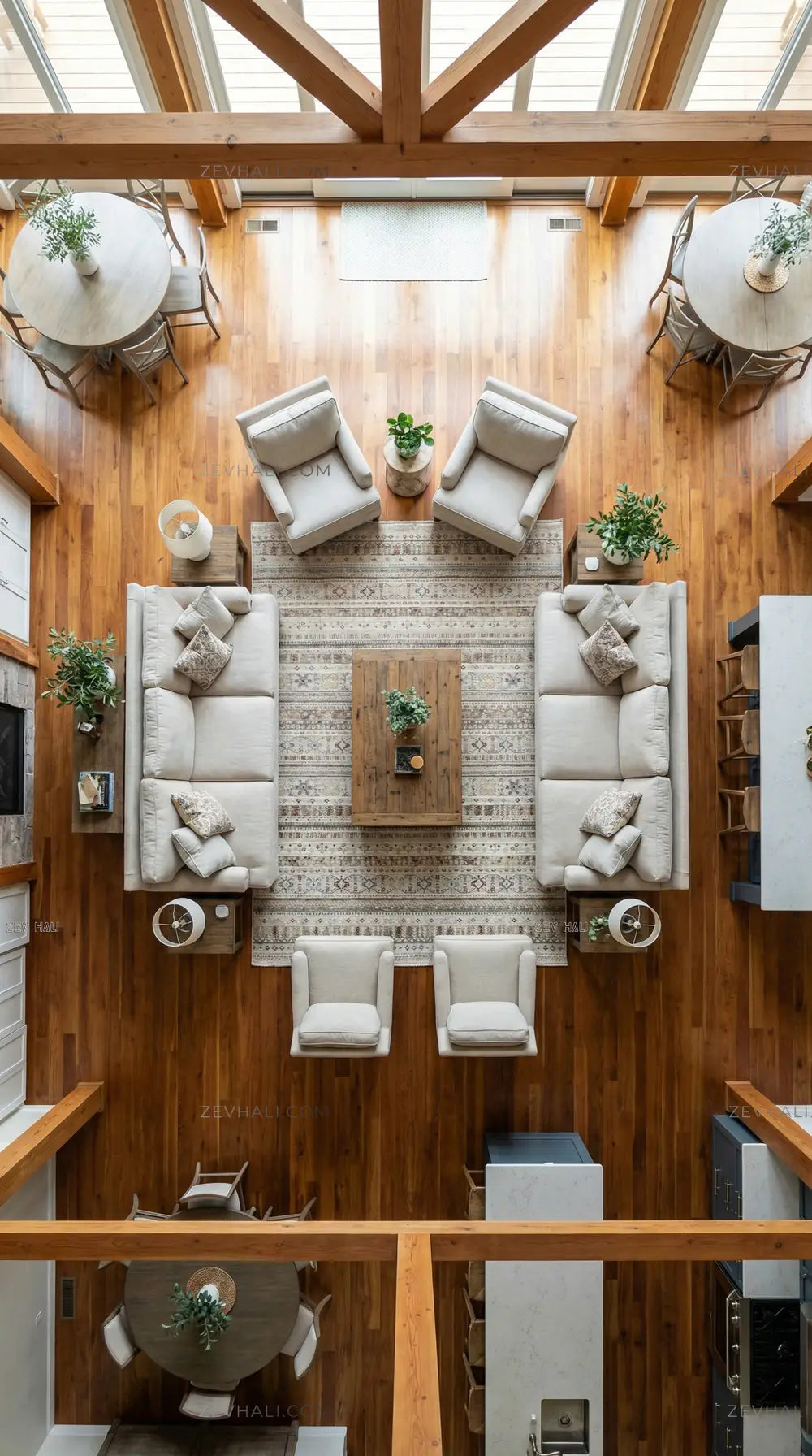 Zev Halı Nostalji Multi Vintage Etnik Dokuma Salon Halısı No:8 | Vintage Halılar | Zev Halı