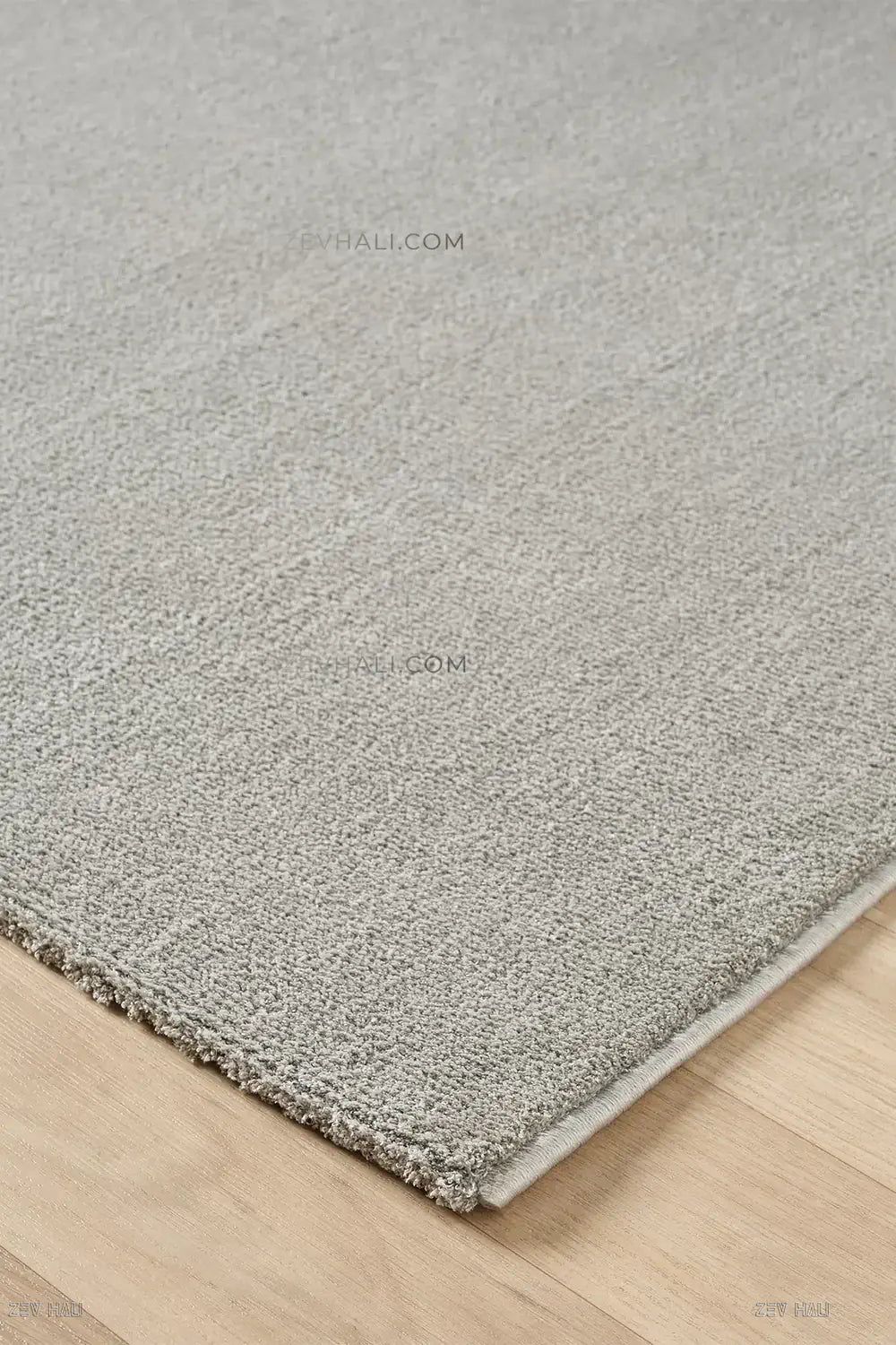 Zev Halı Pilosus Gri Yumuşak Shaggy Özel Ölçü Dokuma Taban Halı | Shaggy Halı | Zev Halı