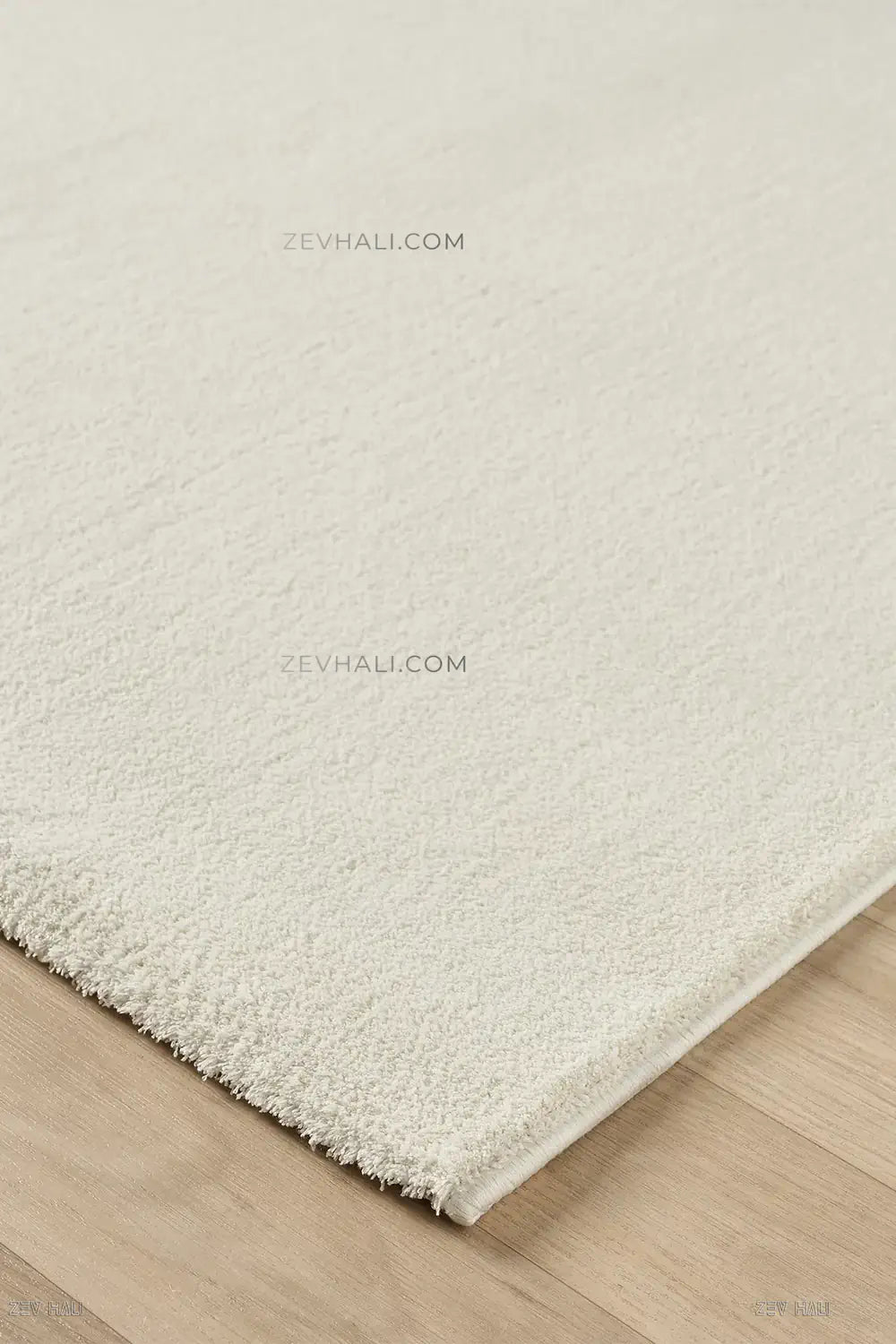 Zev Halı Pilosus Krem Sade Dokuma Taban Duvardan Duvara Shaggy Halı | Shaggy Halı | Zev Halı