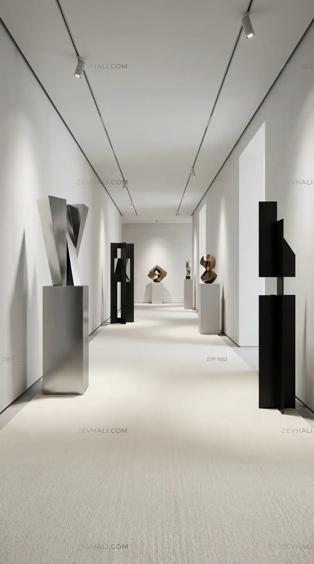 Zev Halı Pilosus Krem Sade Dokuma Taban Duvardan Duvara Shaggy Halı | Shaggy Halı | Zev Halı