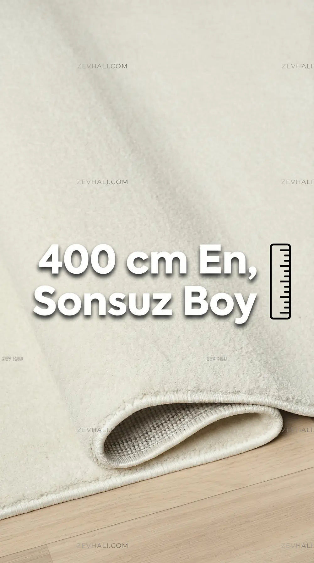 Zev Halı Pilosus Krem Sade Dokuma Taban Duvardan Duvara Shaggy Halı | Shaggy Halı | Zev Halı