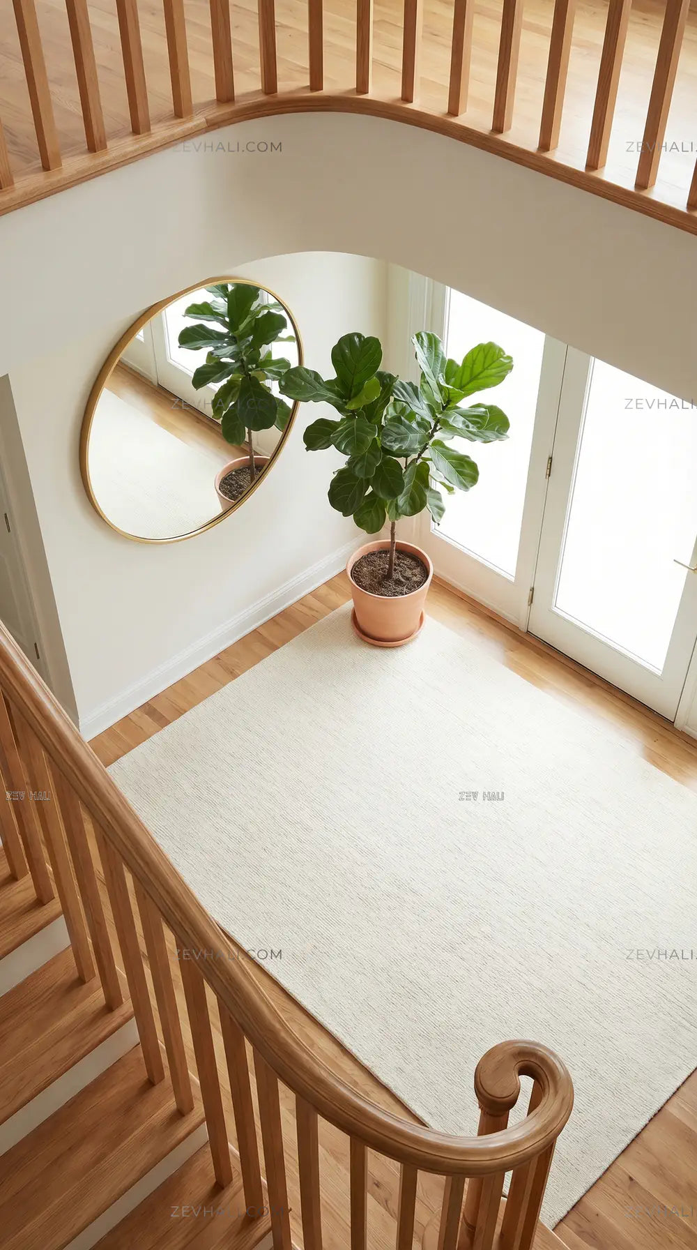 Zev Halı Pilosus Krem Sade Dokuma Taban Duvardan Duvara Shaggy Halı | Shaggy Halı | Zev Halı