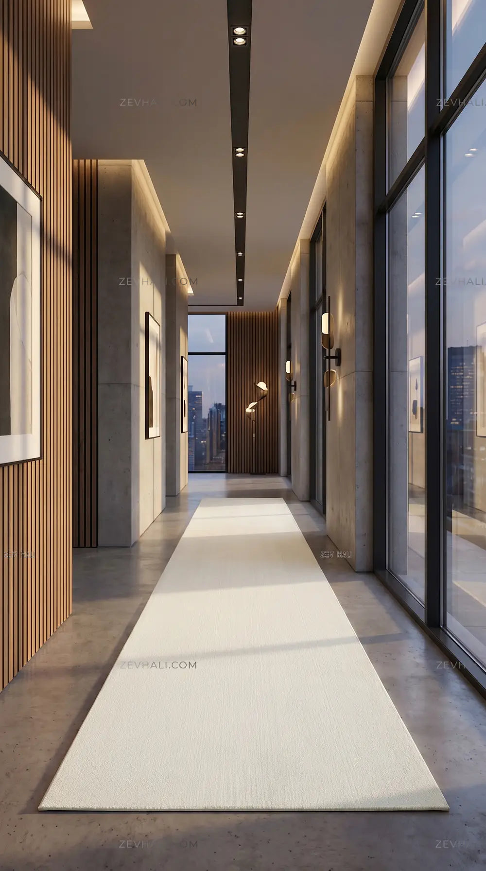 Zev Halı Pilosus Krem Sade Dokuma Taban Duvardan Duvara Shaggy Halı | Shaggy Halı | Zev Halı