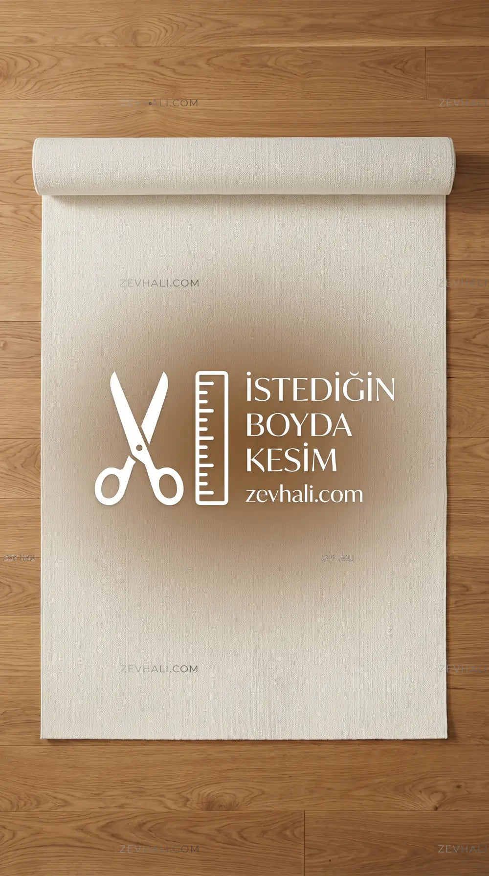 Zev Halı Pilosus Krem Sade Dokuma Taban Duvardan Duvara Shaggy Halı | Shaggy Halı | Zev Halı