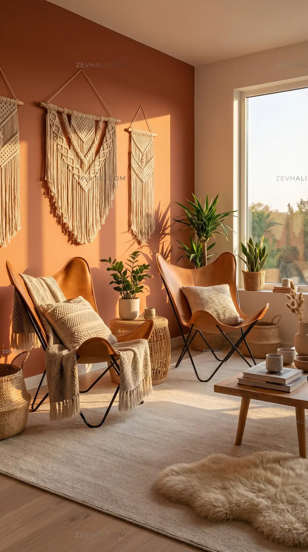 Zev Halı Pilosus Taş Rengi Shaggy Dokuma Taban Özel Ölçü Halı | Shaggy Halı | Zev Halı