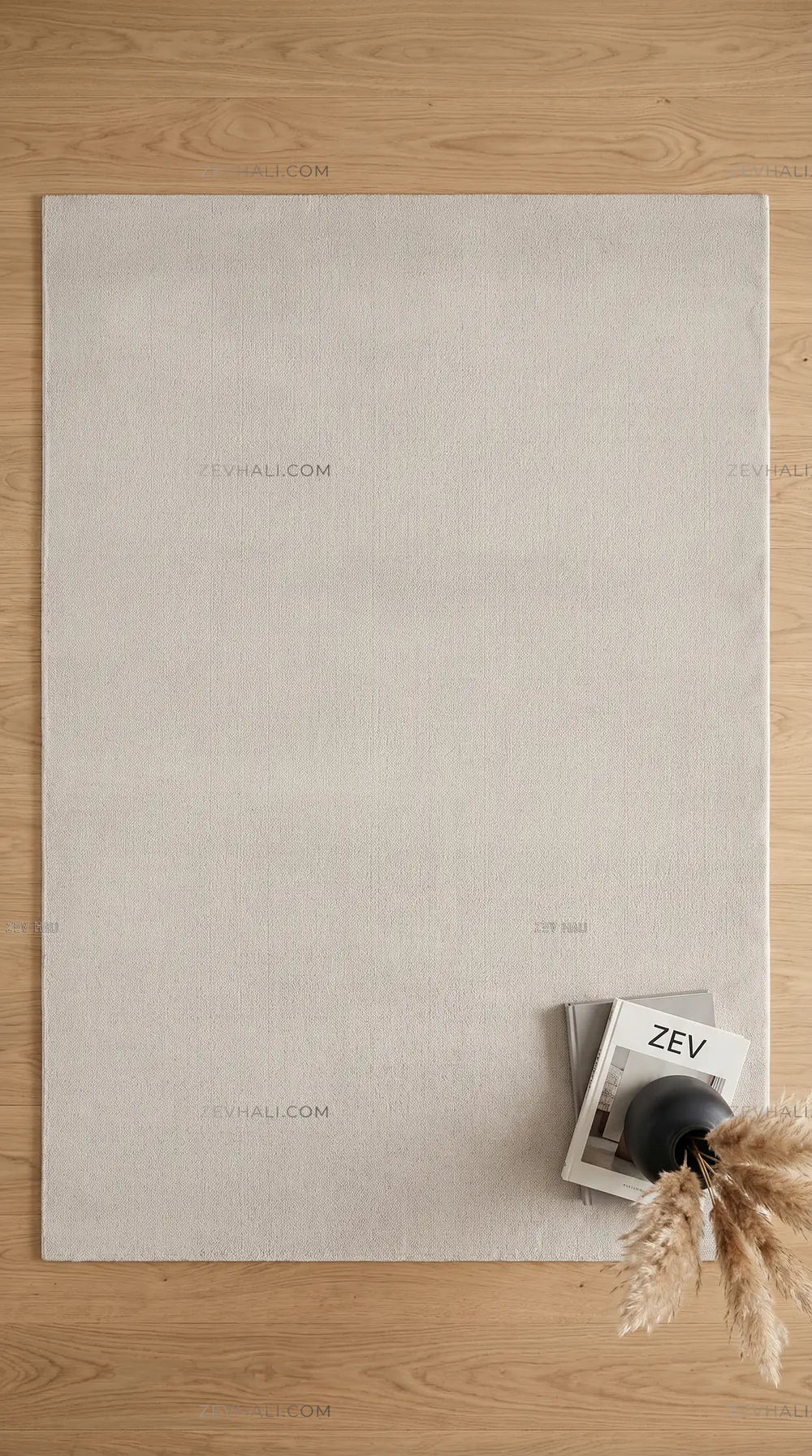 Zev Halı Pilosus Taş Rengi Shaggy Dokuma Taban Özel Ölçü Halı | Shaggy Halı | Zev Halı