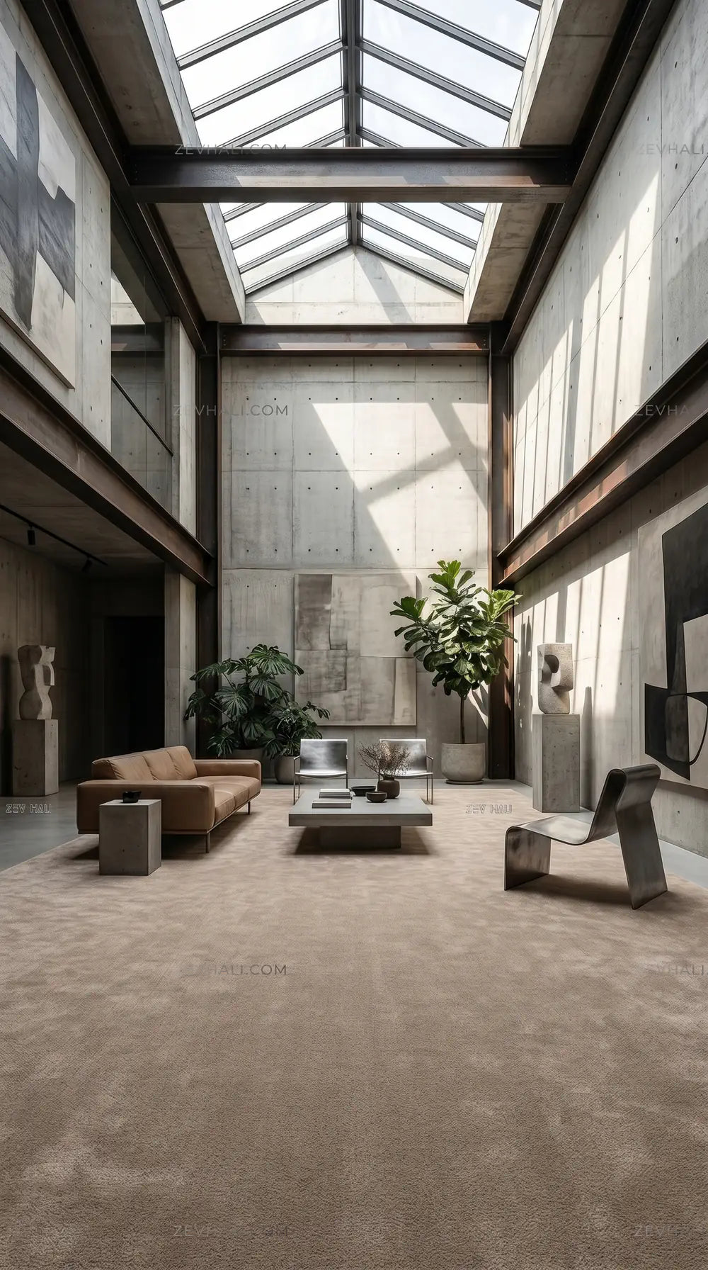 Zev Halı Pilosus Vizon Dokuma Taban Shaggy Yumuşak Özel Ölçü Halı | Shaggy Halı | Zev Halı