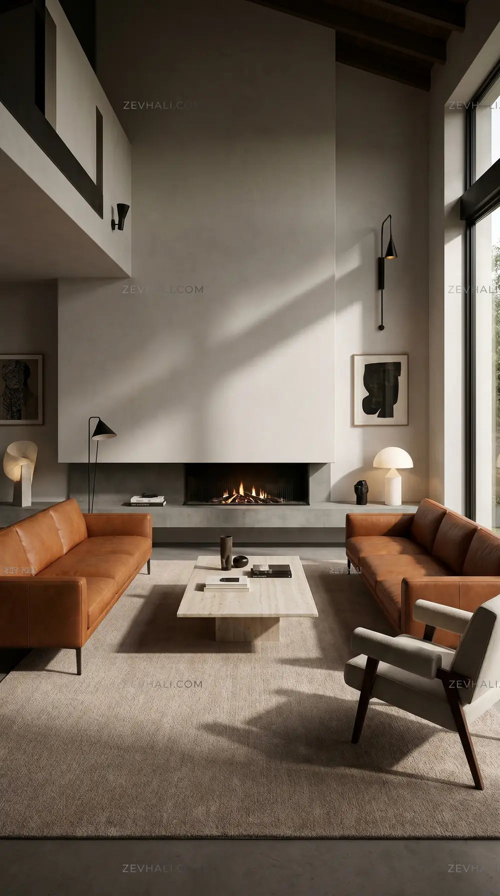 Zev Halı Pilosus Vizon Dokuma Taban Shaggy Yumuşak Özel Ölçü Halı | Shaggy Halı | Zev Halı