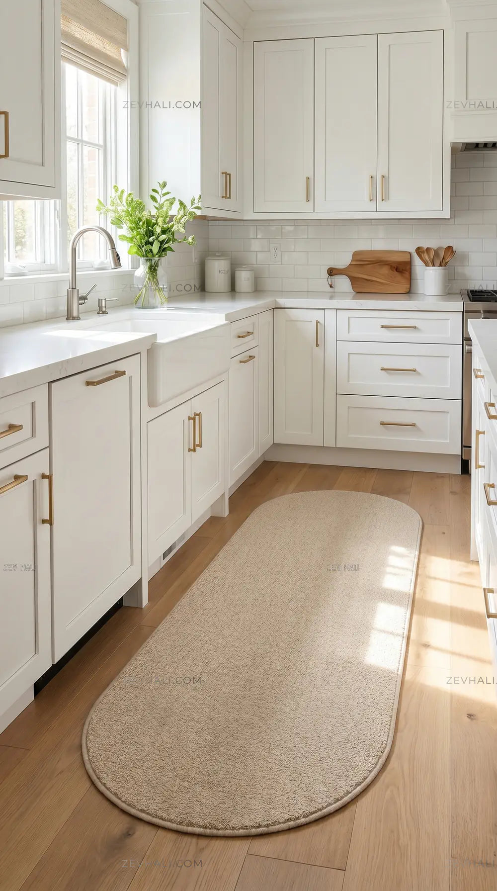 Zev Halı Pilosus Bej Oval Özel Ölçü Dokuma Taban Shaggy Halı | Shaggy Halı | Zev Halı