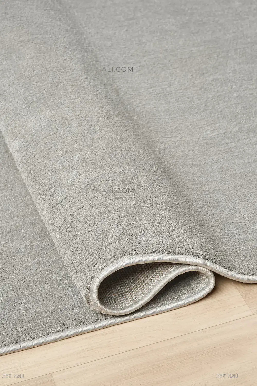 Zev Halı Pilosus Gri Oval Özel Ölçü Yumuşak Shaggy Dokuma Taban Halı | Shaggy Halı | Zev Halı