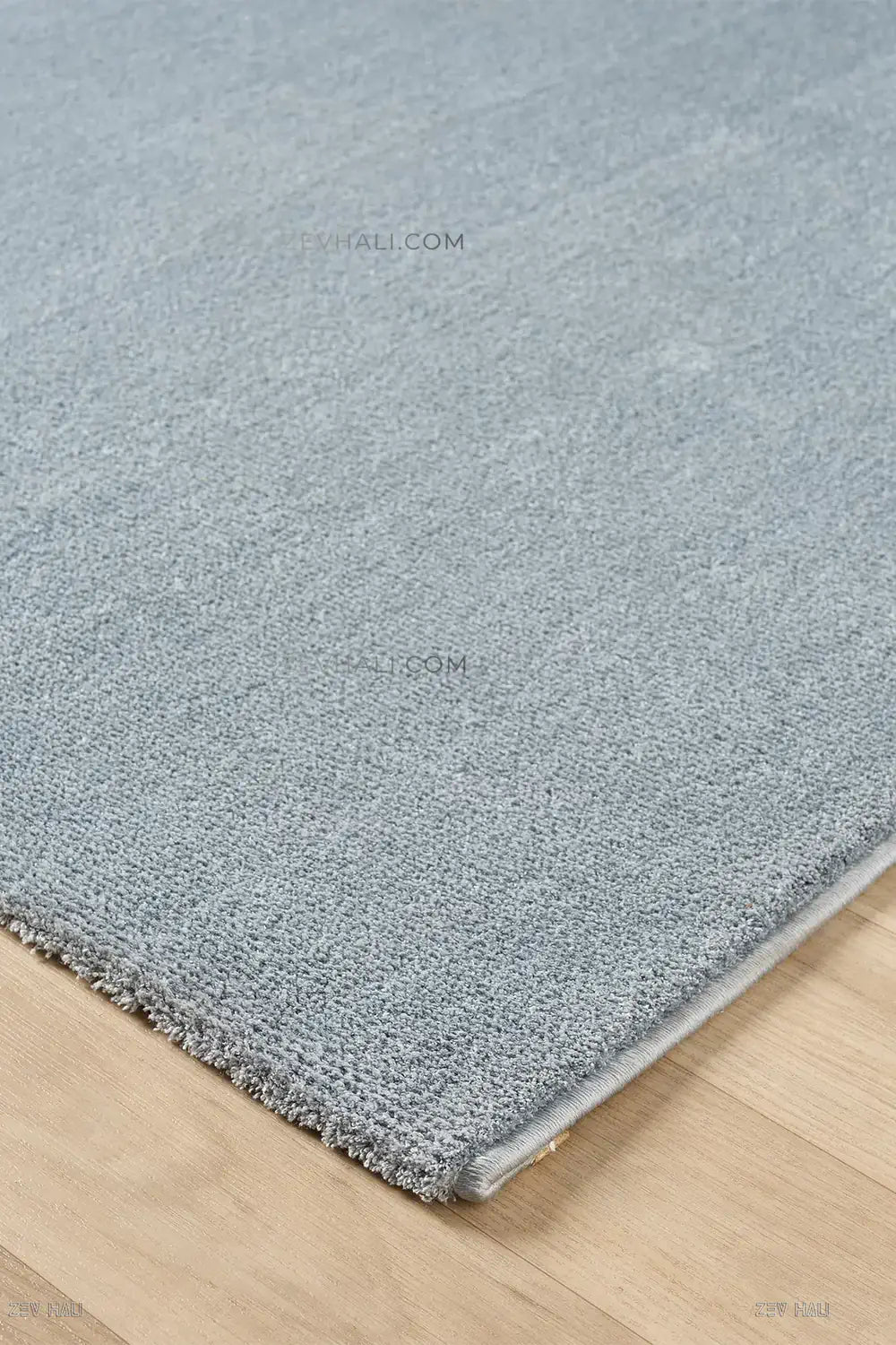 Zev Halı Pilosus Mavi Oval Shaggy Özel Ölçü Dokuma Taban Peluş Halı | Shaggy Halı | Zev Halı