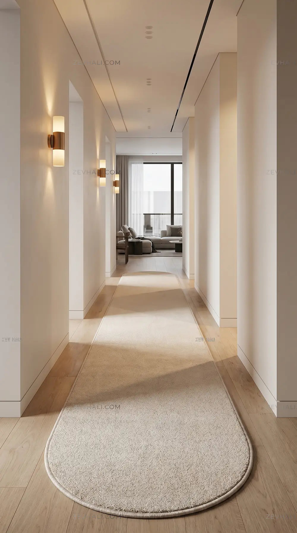 Zev Halı Pilosus Taş Rengi Oval Shaggy Özel Ölçü Dokuma Taban Halı