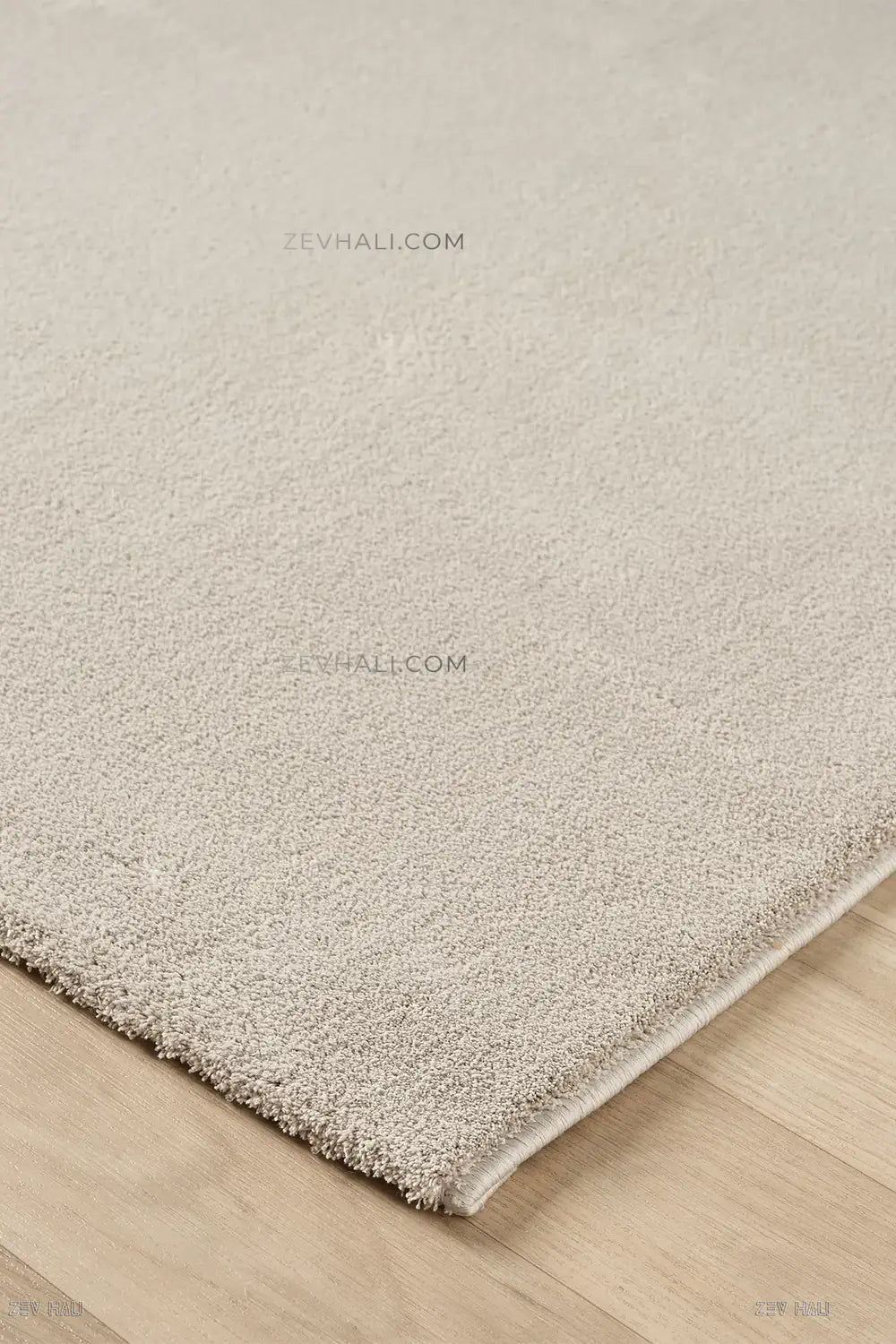 Zev Halı Pilosus Taş Rengi Oval Shaggy Özel Ölçü Dokuma Taban Halı