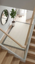 Zev Halı Sisal Plus Krem Gri Çerçeveli Makinede Yıkanabilir Salon Yatak Odası Mutfak Halısı ZS12