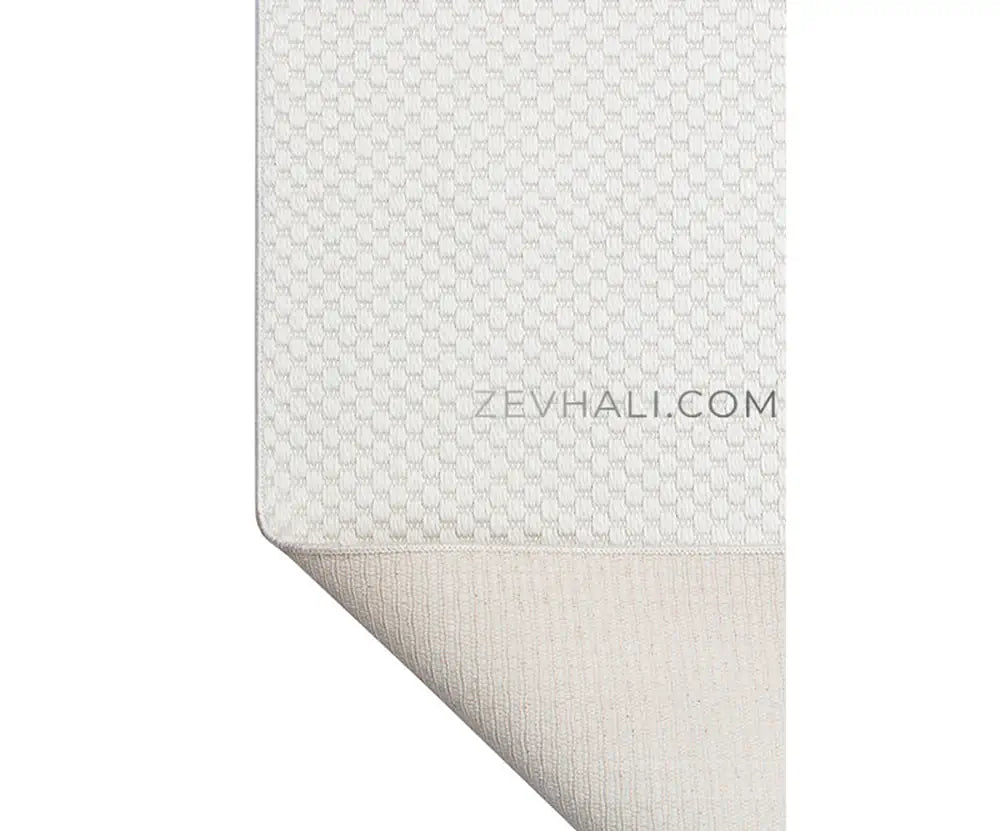 Zev Halı Sisal Krem Kendinden Dokulu Özel Ölçü Yıkanabilir Salon Mutfak Balkon Halısı ZS07 | Sisal Halı | Zev Halı
