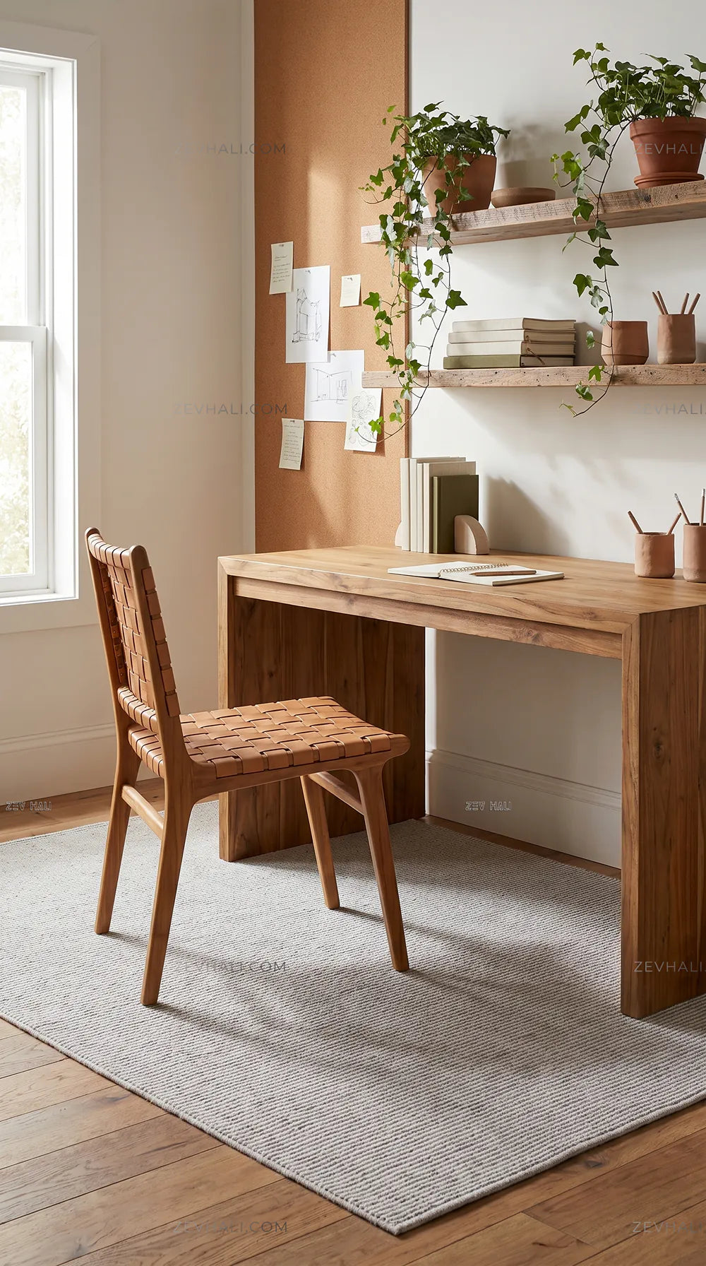 Zev Halı Teppe Gri 4 Kenarı Kendinden Saçaklı Pamuklu Kalın Bohem Kilim Halı TP01
