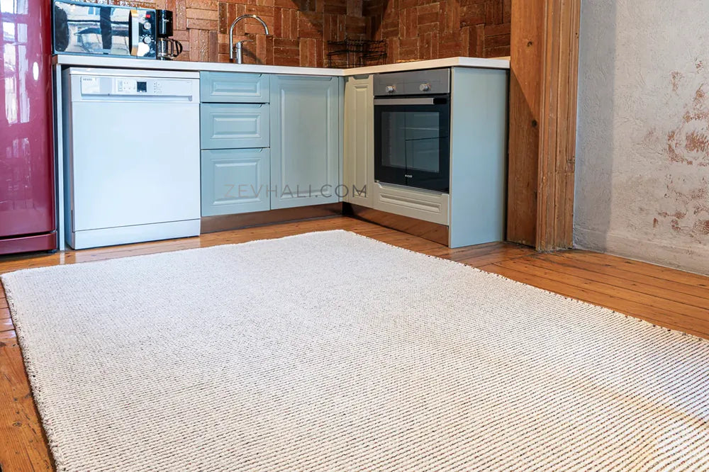 Zev Carpet Babil Grey Soft Kitchen Youth Room Rug Custom Size Ba05