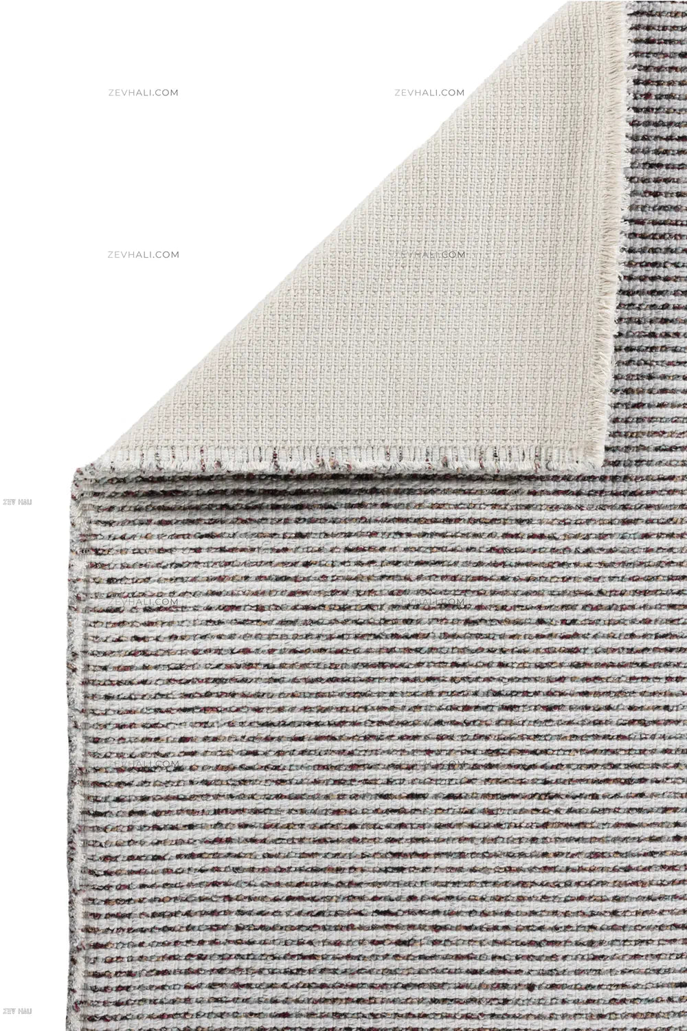 Zev Halı Teppe Multi Doğal Dokulu Kalın Pamuklu Bohem Kilim Halı TP05 | Microfiber Halı | Zev Halı