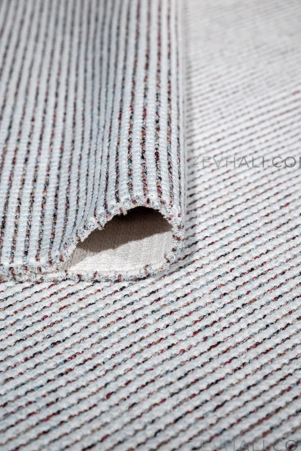 Zev Halı Teppe Multi Doğal Dokulu Kalın Pamuklu Bohem Kilim Halı TP05 | Microfiber Halı | Zev Halı