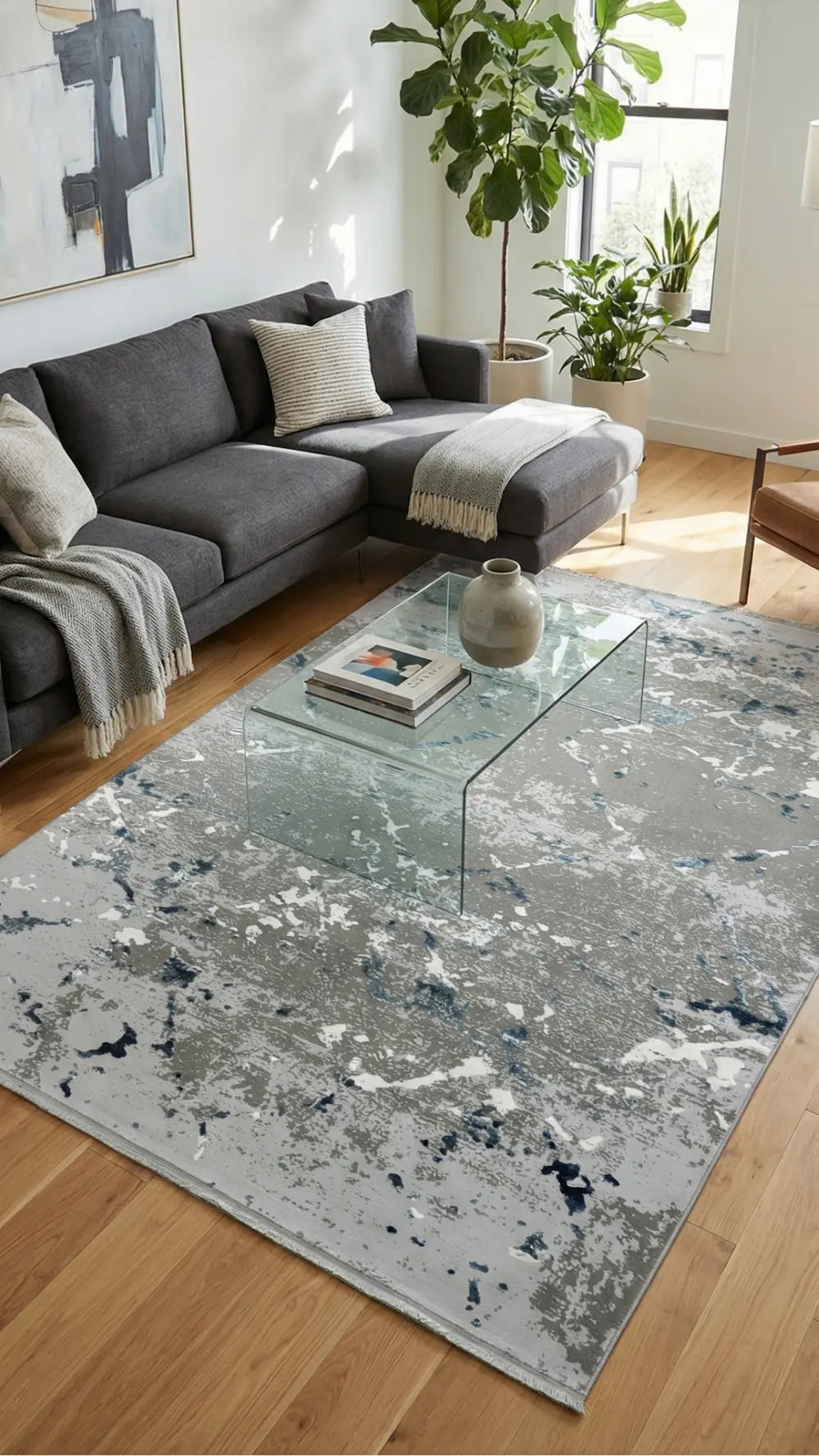 سجادة غرفة معيشة من الأكريليك المحبوك بإطار، من سلسلة زيف دارك، باللون الأسود الزمردي والأصفر الخردلي - خصم 60% في منفذ البيع st022 160x230