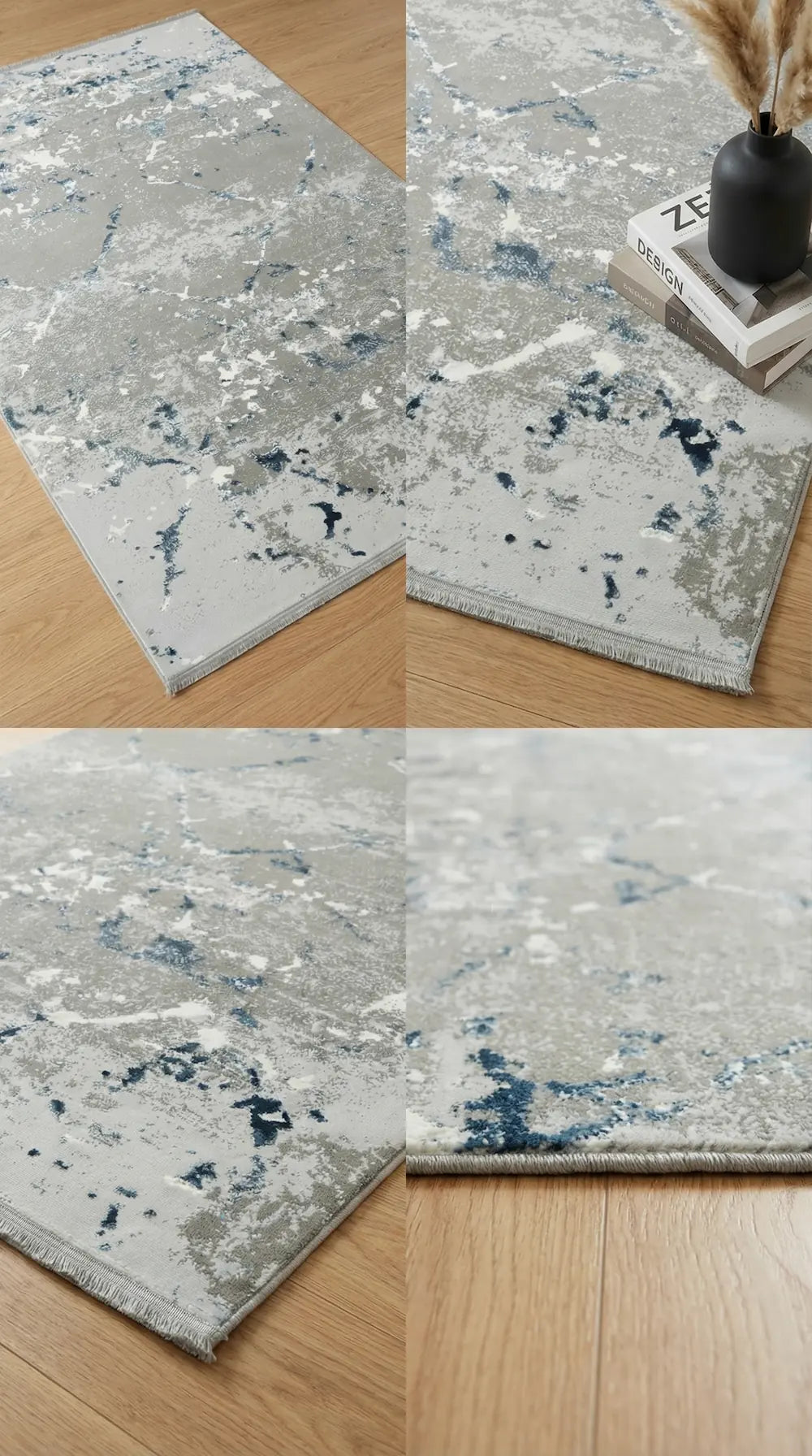 سجادة غرفة معيشة من الأكريليك المحبوك بإطار، من سلسلة زيف دارك، باللون الأسود الزمردي والأصفر الخردلي - خصم 60% في منفذ البيع st022 160x230