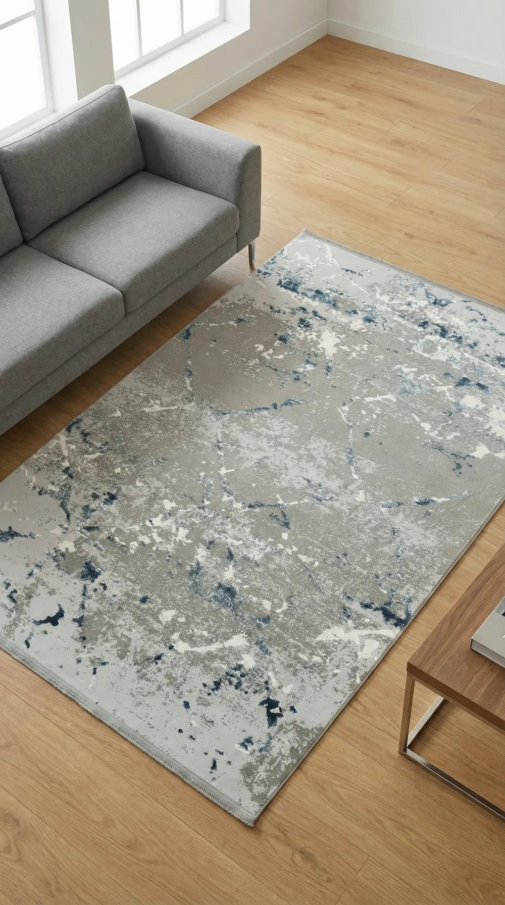 سجادة غرفة معيشة من الأكريليك المحبوك بإطار، من سلسلة زيف دارك، باللون الأسود الزمردي والأصفر الخردلي - خصم 60% في منفذ البيع st022 160x230