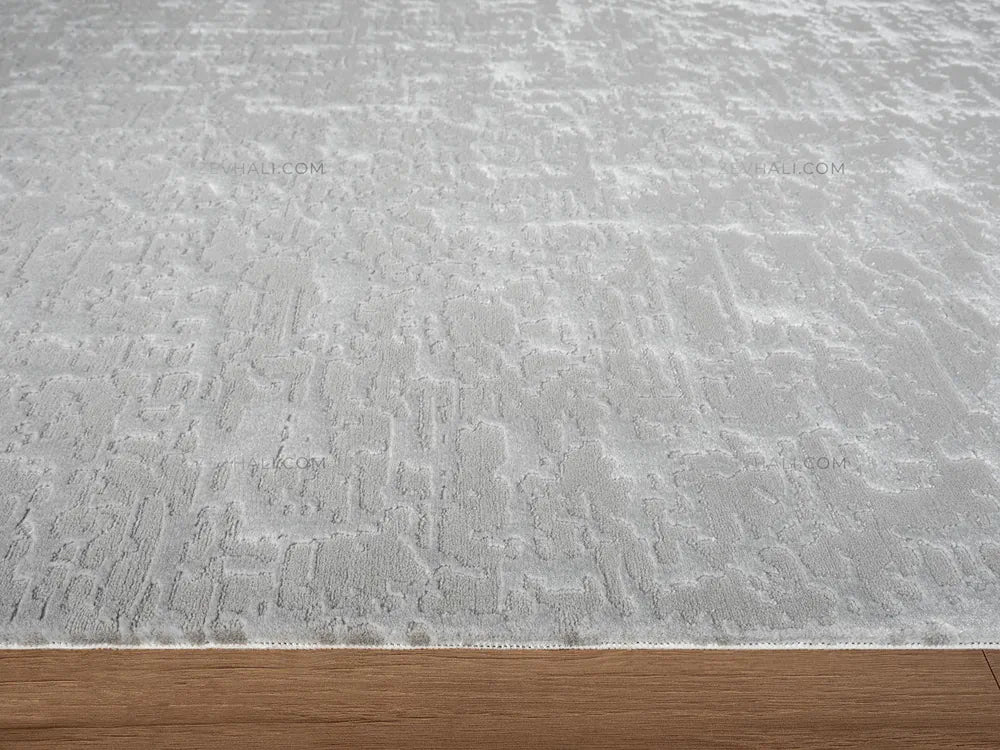 ZEV HALI NATURAL NT11 Beige Flecked Textured 400 cm Cut Acrylic Thick Rug