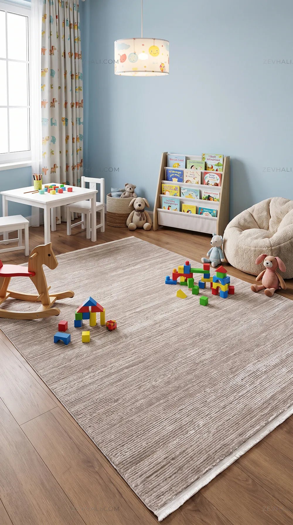 ZEV HALI NATURAL NT11 Beige Flecked Textured 400 cm Cut Acrylic Thick Rug