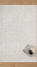 ZEV HALI NATURAL NT11 Beige Flecked Textured 400 cm Cut Acrylic Thick Rug