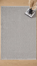 ZEV HALI NATURAL NT11 Beige Flecked Textured 400 cm Cut Acrylic Thick Rug