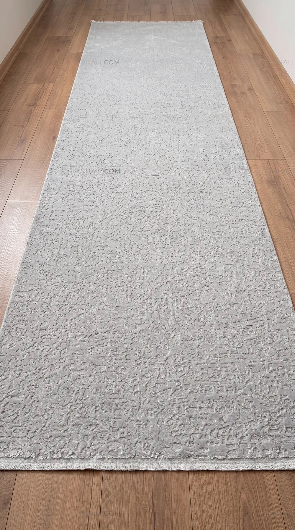 ZEV HALI NATURAL NT11 Beige Flecked Textured 400 cm Cut Acrylic Thick Rug