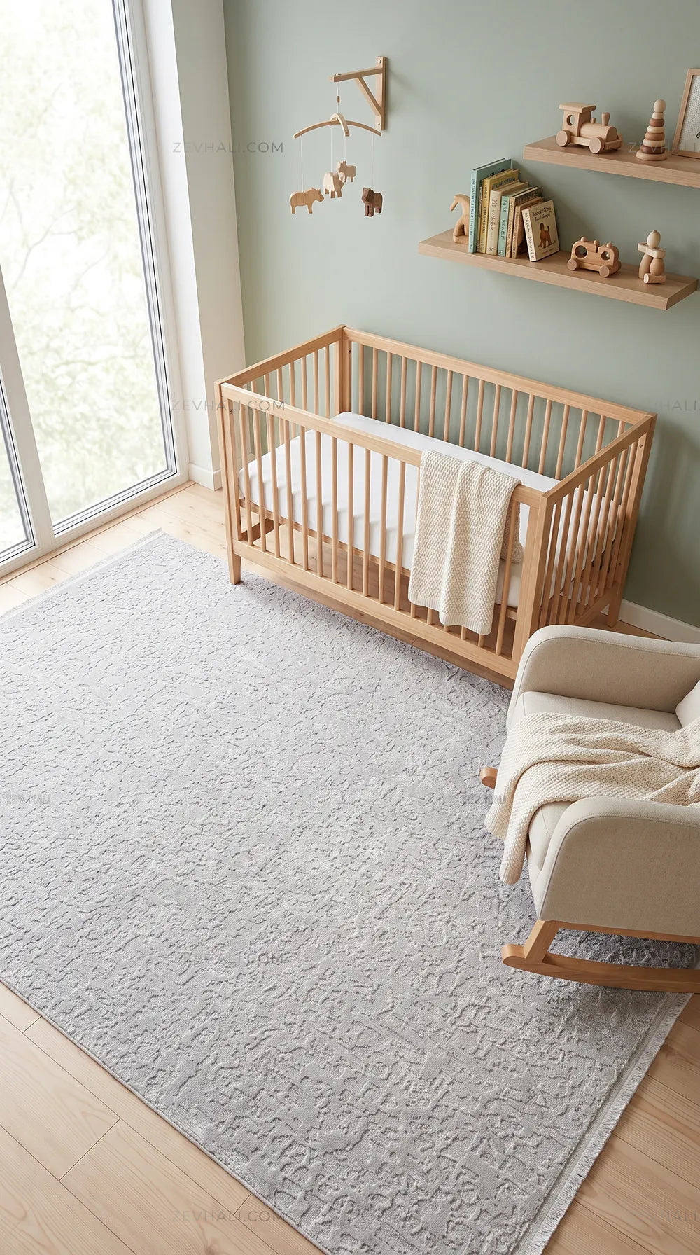 ZEV HALI NATURAL NT11 Beige Flecked Textured 400 cm Cut Acrylic Thick Rug