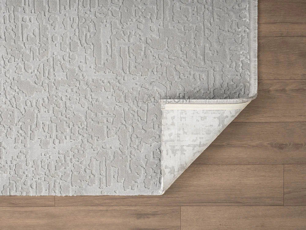 ZEV HALI NATURAL NT11 Beige Flecked Textured 400 cm Cut Acrylic Thick Rug