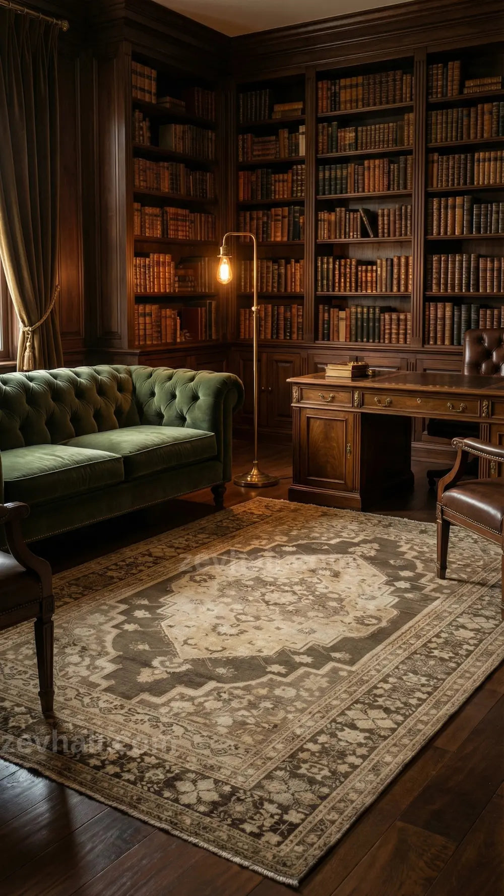 Zev Halı Anadolu Serisi Geleneksel Göbekli El Dokuması Halı 200x350