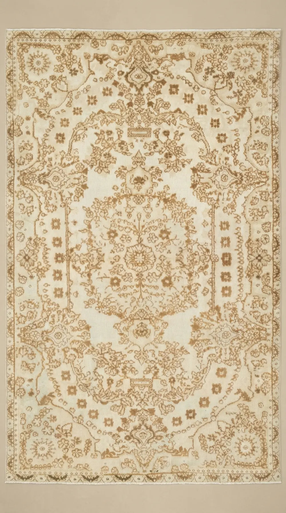 Zev Halı Carved Serisi Geleneksel Çiçek Motifli El Dokuması Halı 189x304