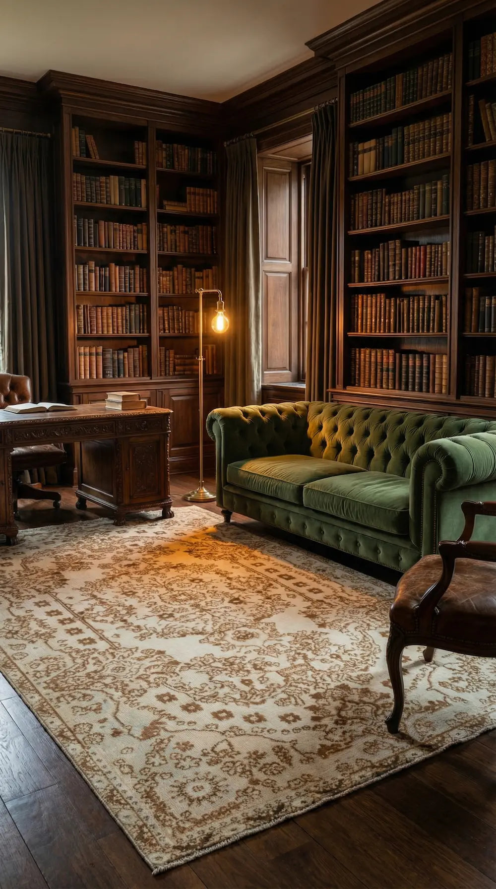 Zev Halı Carved Serisi Geleneksel Çiçek Motifli El Dokuması Halı 189x304