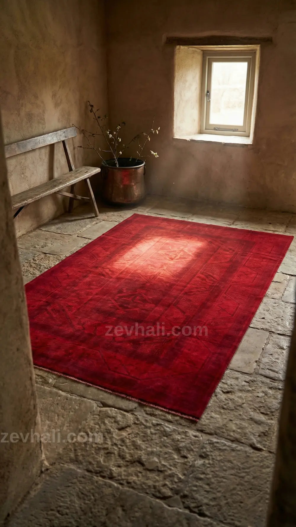 Zev Halı Anadolu Serisi Geleneksel Geometrik El Dokuması Halı 200x310