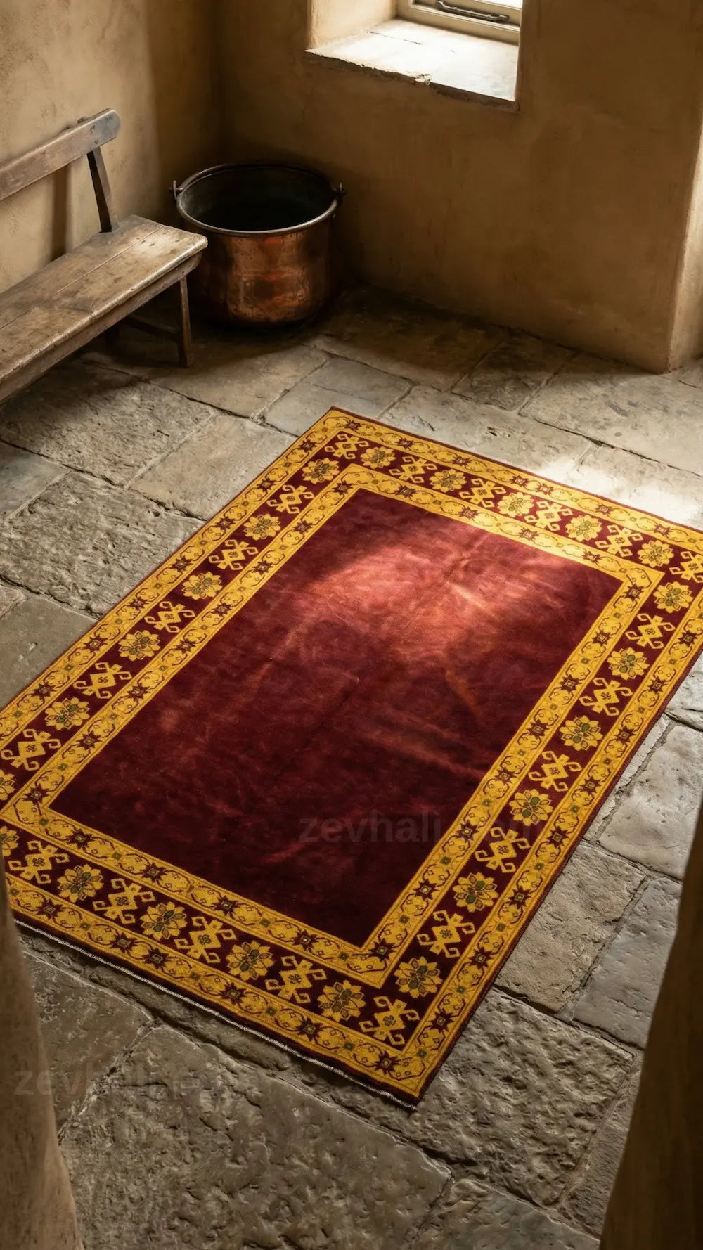 Zev Halı Anadolu Serisi Geleneksel Saray Desenli El Dokuması Halı 204x270