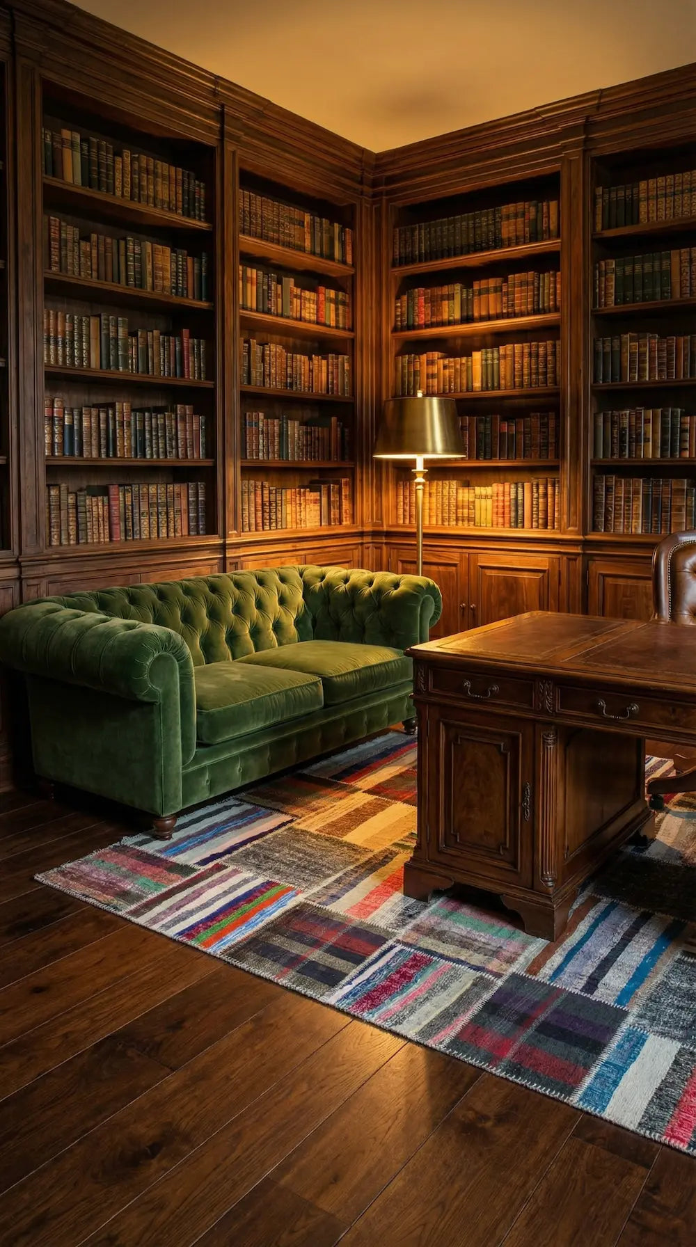 Zev Halı Kırkyama Kilim Serisi Geleneksel Patchwork El Dokuması Kilim 278x367